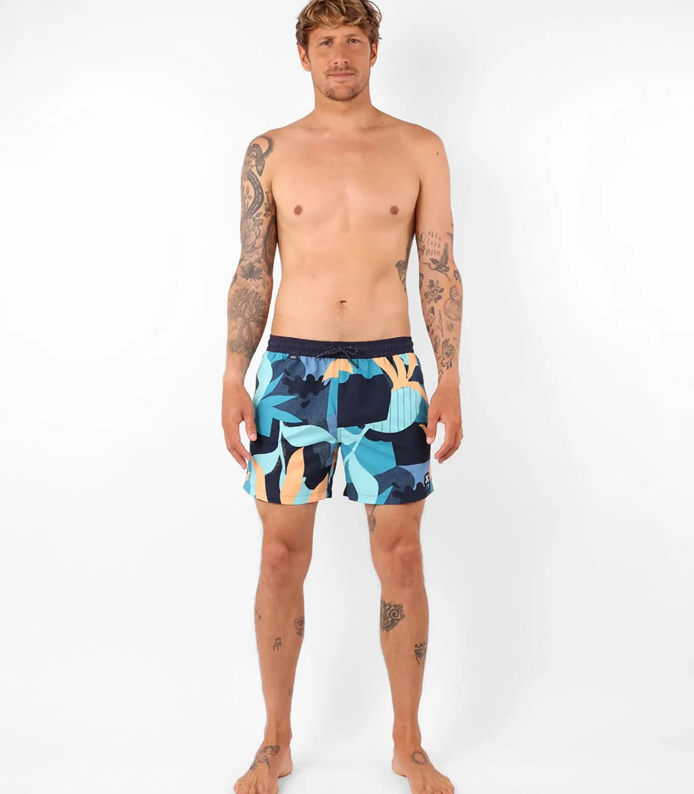 Beach short rayure verticale WIPEOUT Heren Badmode