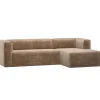 Sale Bean Hoekbank Rechts - Chenille - Velvet Taupe - 73x305x175 Zetels