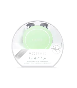 FOREO BEAR 2 go Pistachio | Compact microcurrent apparaat met 6 intensiteiten en 2 microcurrent patronen