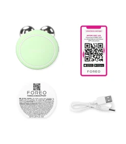 FOREO BEAR 2 go Pistachio | Compact microcurrent apparaat met 6 intensiteiten en 2 microcurrent patronen