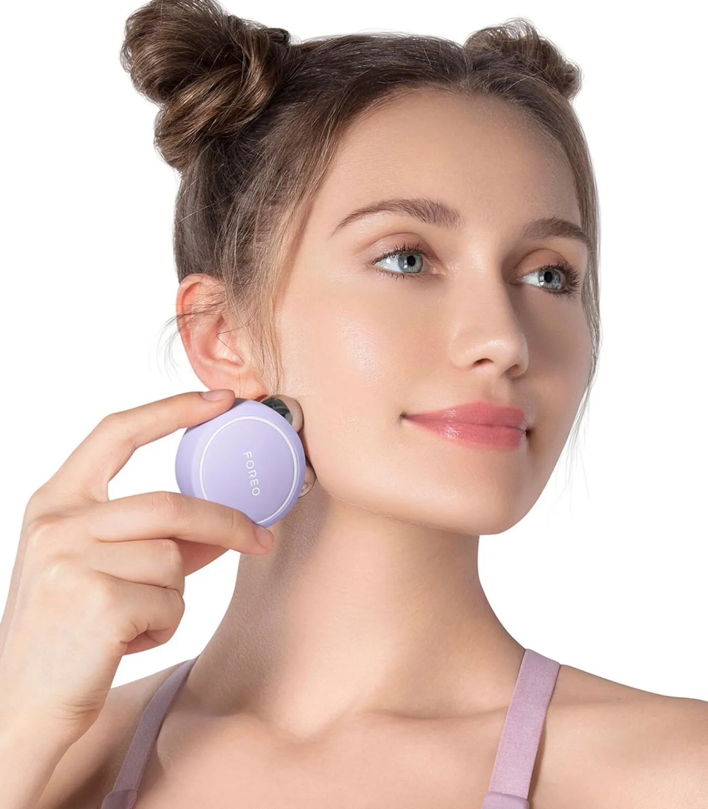 Online BEAR Mini Lavender | App-verbonden Microcurrent Facial Toning Apparaat met 3 Intensiteiten Gezichtsverzorgings Accessoires