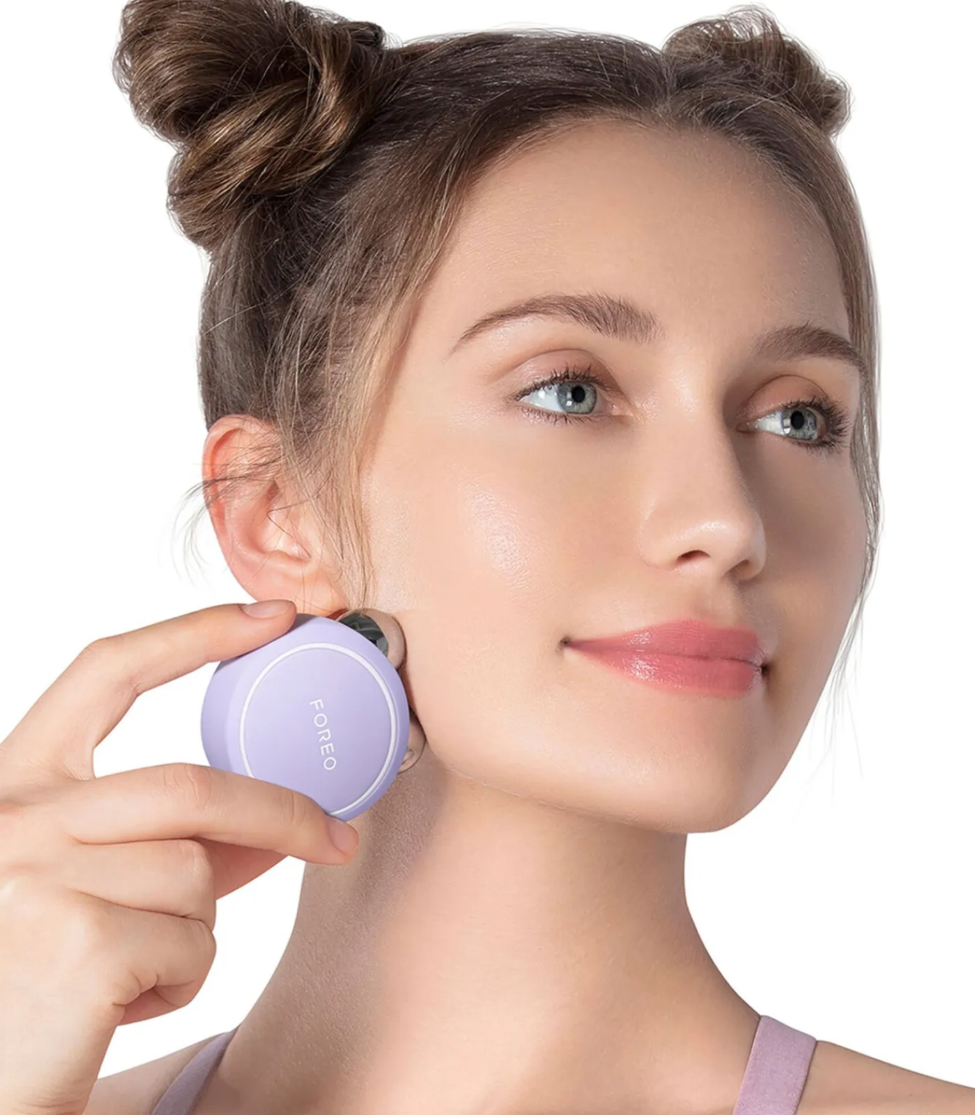 Online BEAR Mini Lavender | App-verbonden Microcurrent Facial Toning Apparaat met 3 Intensiteiten Gezichtsverzorgings Accessoires