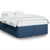 Online Bedframe zonder matras stof blauw 140x200 cm Bedden