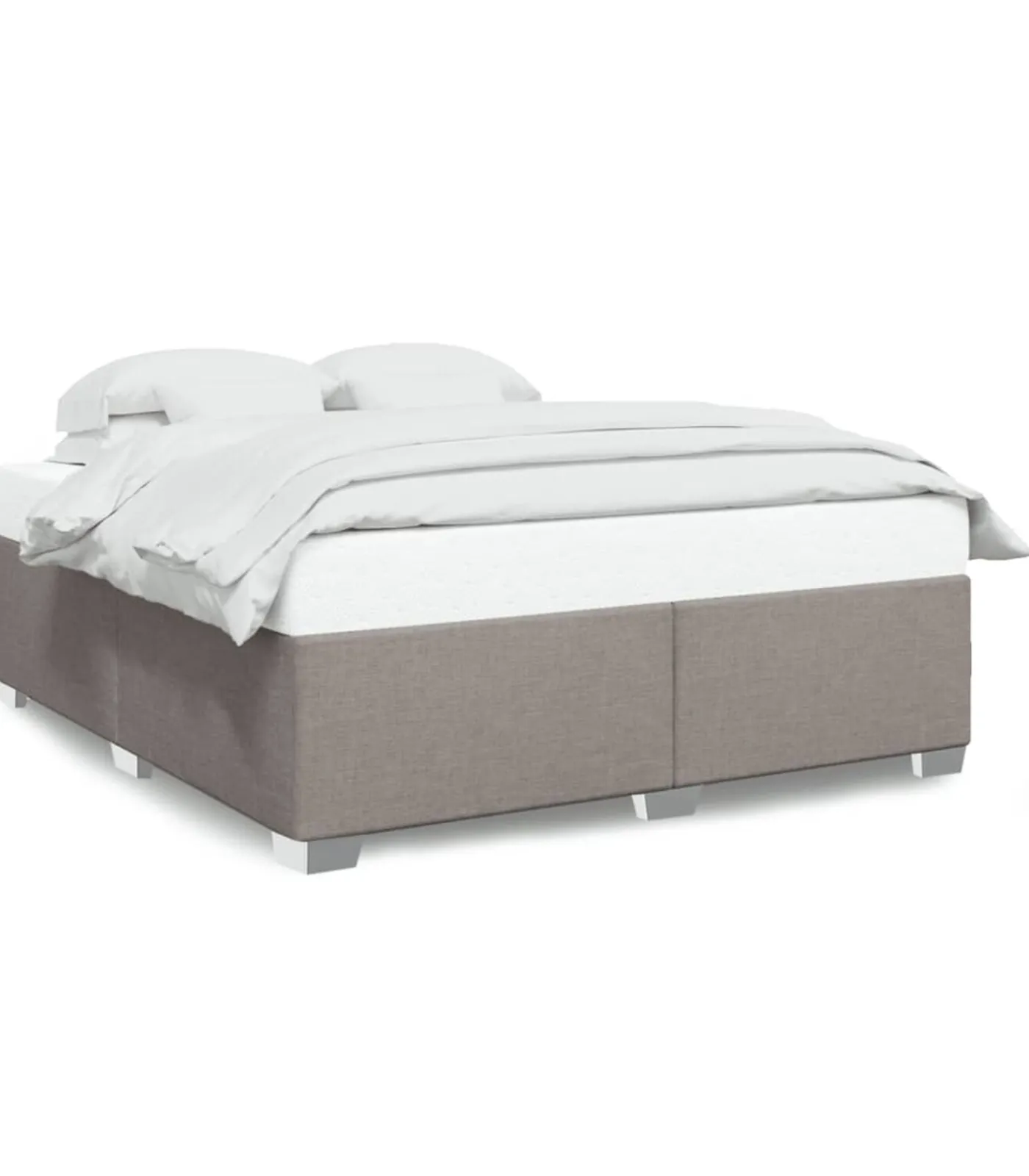 Discount Bedframe zonder matras stof taupe 180x200 cm Bedden