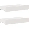 Online Bedlades 2 st 90x55x17 cm massief grenenhout wit Organiseren