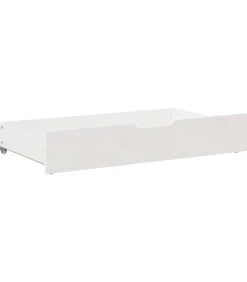 Online Bedlades 2 st 90x55x17 cm massief grenenhout wit Organiseren