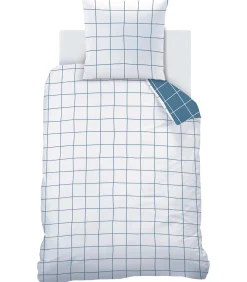 Sale Bedrukt beddengoed set 100% katoen, CHECKS Dekbedovertrekken