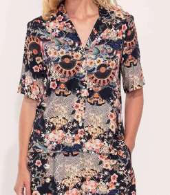 Hot Bedrukt Homewear overhemd KINNAUR DAMES Onderhemden