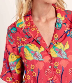 DAMES La Fiancée Bedrukt Homewear overhemd KINNAUR