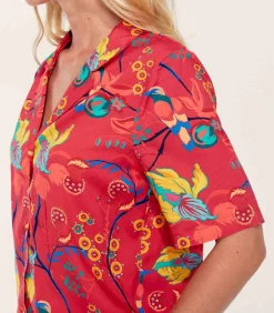 DAMES La Fiancée Bedrukt Homewear overhemd KINNAUR