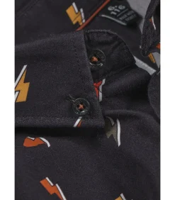 Clearance Bedrukt katoenen overhemd Kinderen Hemden