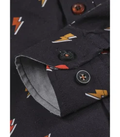 Clearance Bedrukt katoenen overhemd Kinderen Hemden