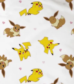 Bedrukte Beddenset 100% Katoen, POKÉMON EEVEE Dekbedovertrekken