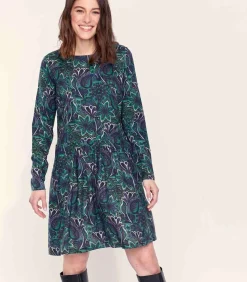 DAMES La Fiancée Bedrukte jurk Ecovero OKI