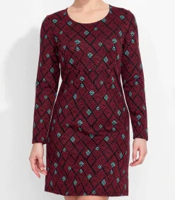 Online Bedrukte rechte jurk WABI DAMES Jurken