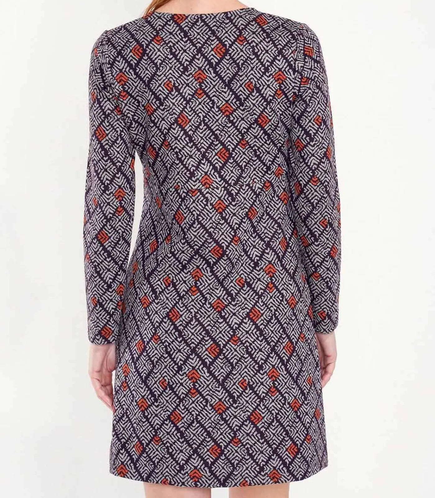 Online Bedrukte rechte jurk WABI DAMES Jurken