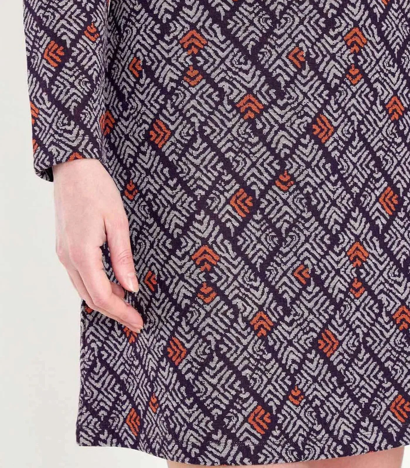 Online Bedrukte rechte jurk WABI DAMES Jurken