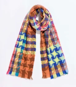 Discount Bedrukte rechthoekige sjaal MITENA DAMES Sjaals