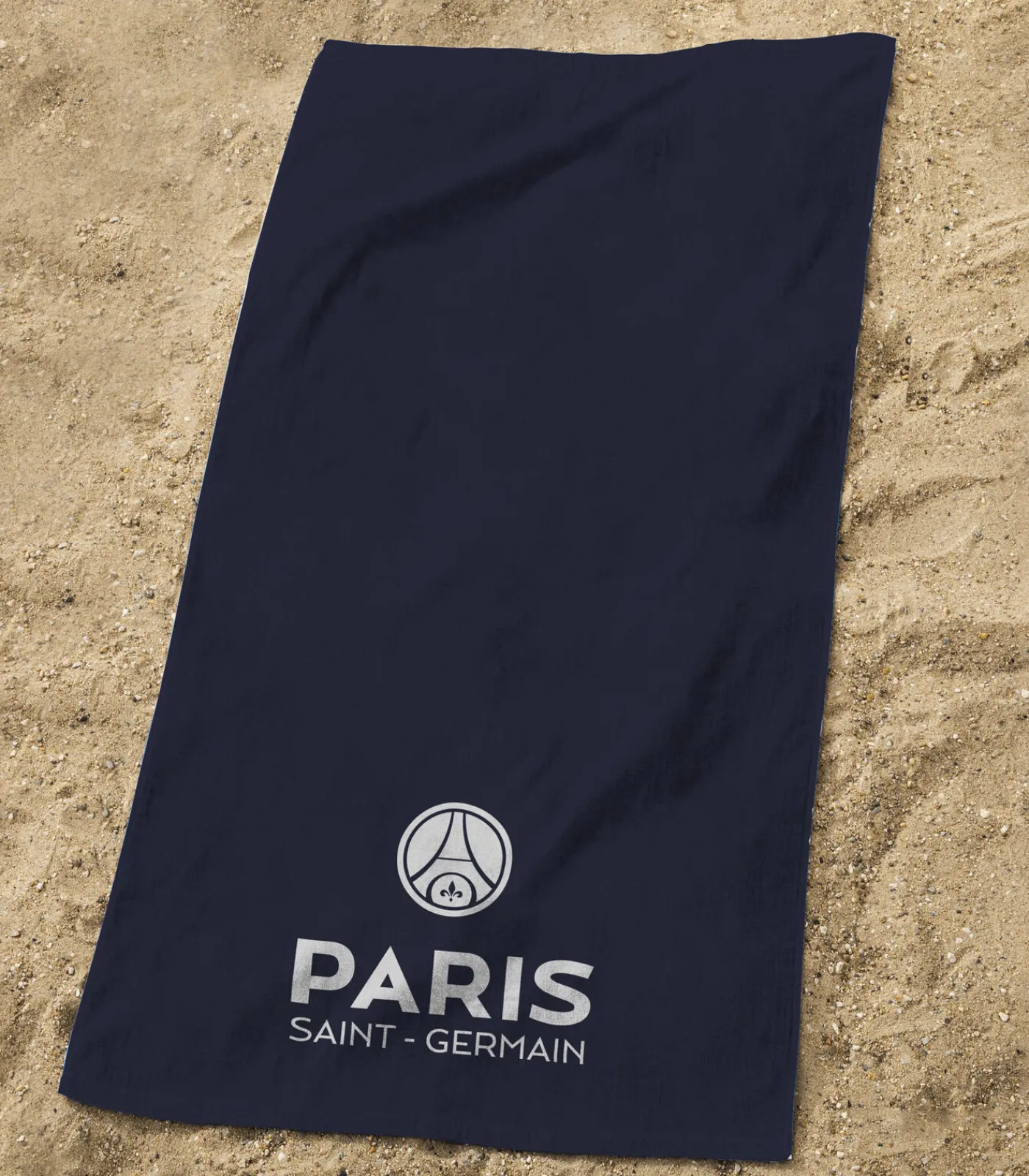 PSG Bedrukte strandhanddoek 100% katoen, WIT