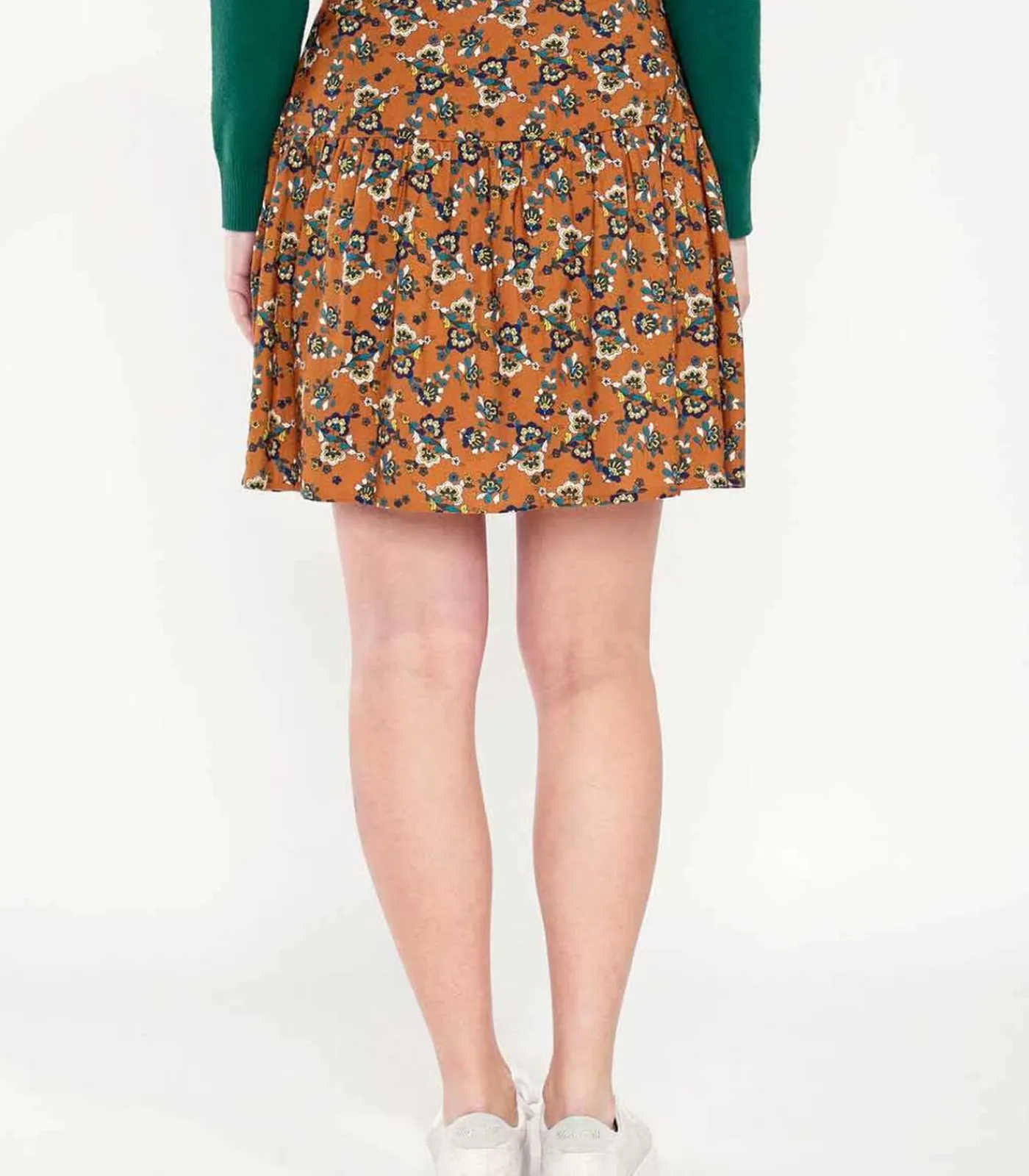 DAMES La Fiancée Bedrukte vloeibare korte rok PATNA