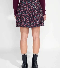 DAMES La Fiancée Bedrukte vloeibare korte rok PATNA