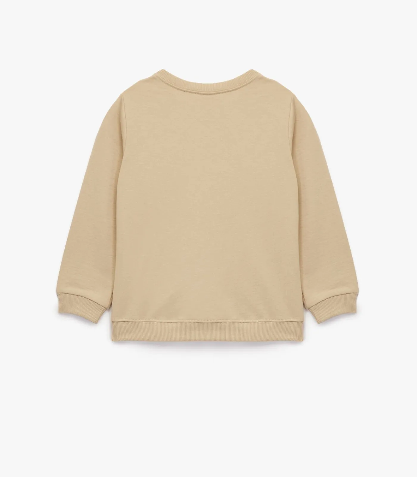 Beige Baby Sweatshirt Lange Mouwen Dino Print Kinderen Truien & Vesten