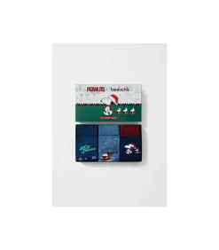 Clearance Besocks sokken Snoopy - Penauts 3-pack Heren Sokken