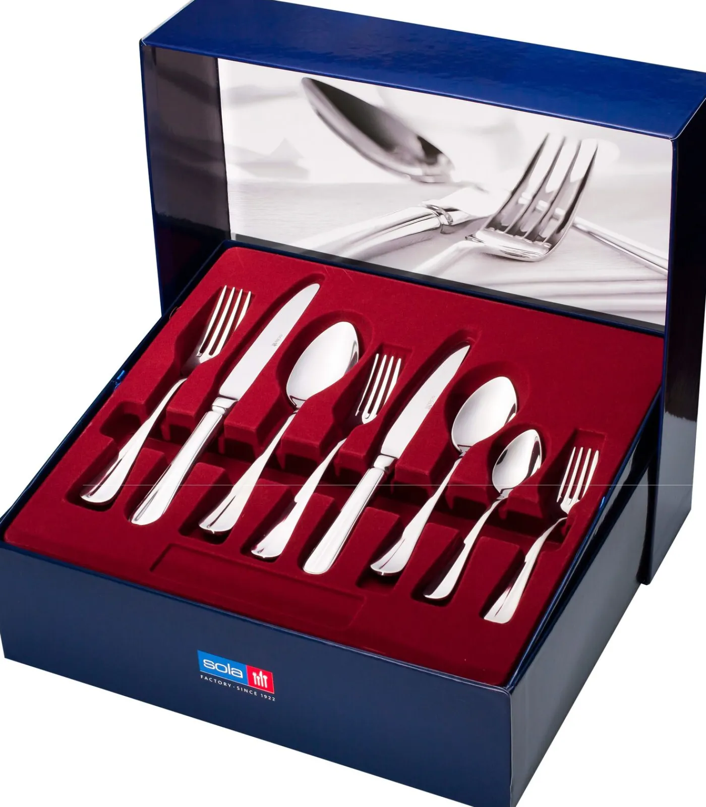 Sola Bestekset Hollands Glad - 70 delig / 8 personen