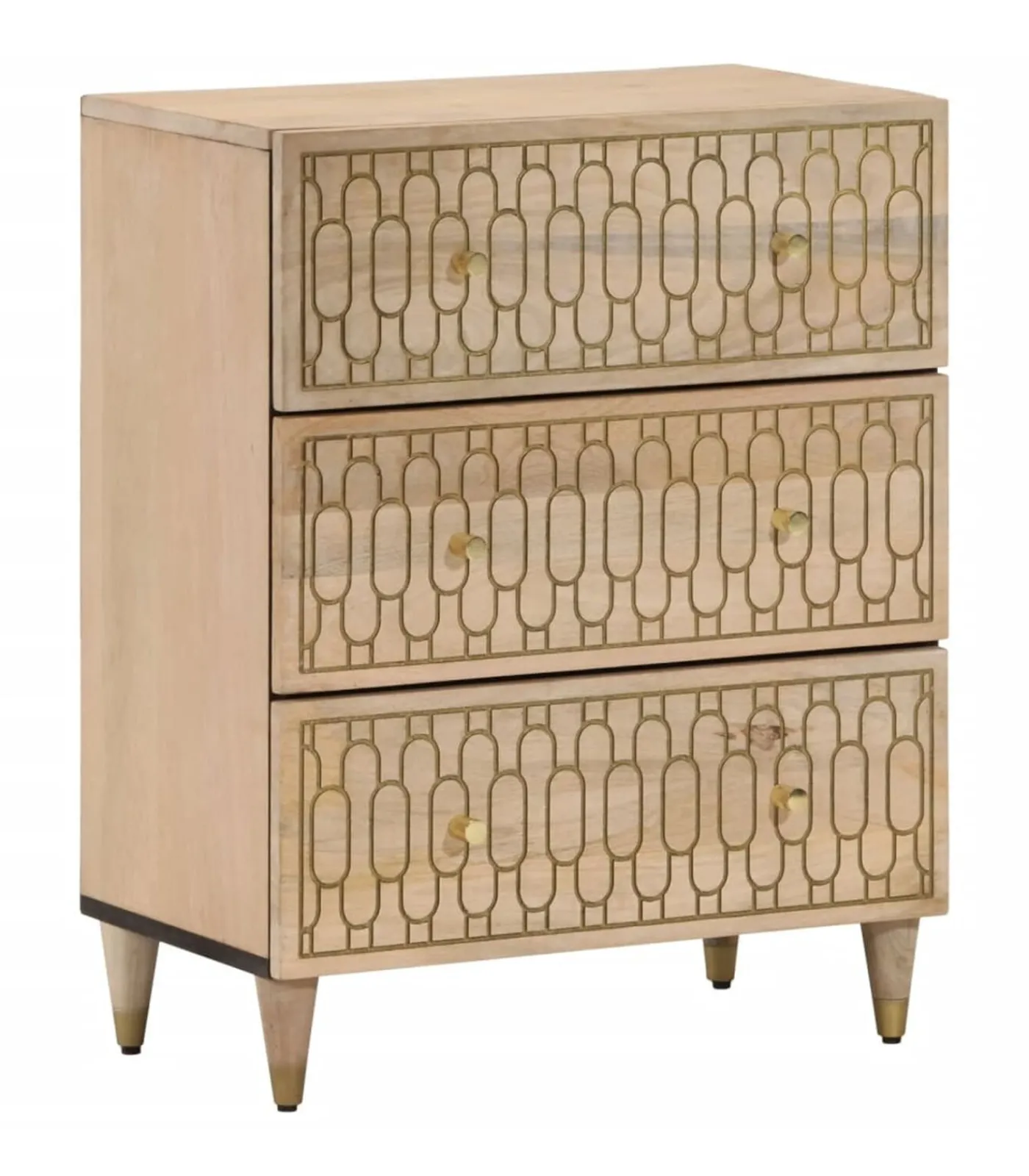 Best Bijzetkast 60x33x75 cm massief mangohout Meubels