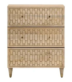 Best Bijzetkast 60x33x75 cm massief mangohout Meubels