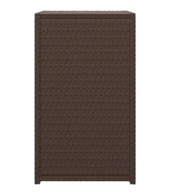 vidaXL Bijzettafel C-vormig 40x35x60 cm poly rattan bruin