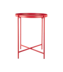 Leitmotiv Bijzettafel Meseta - Rood - 40x40x49cm