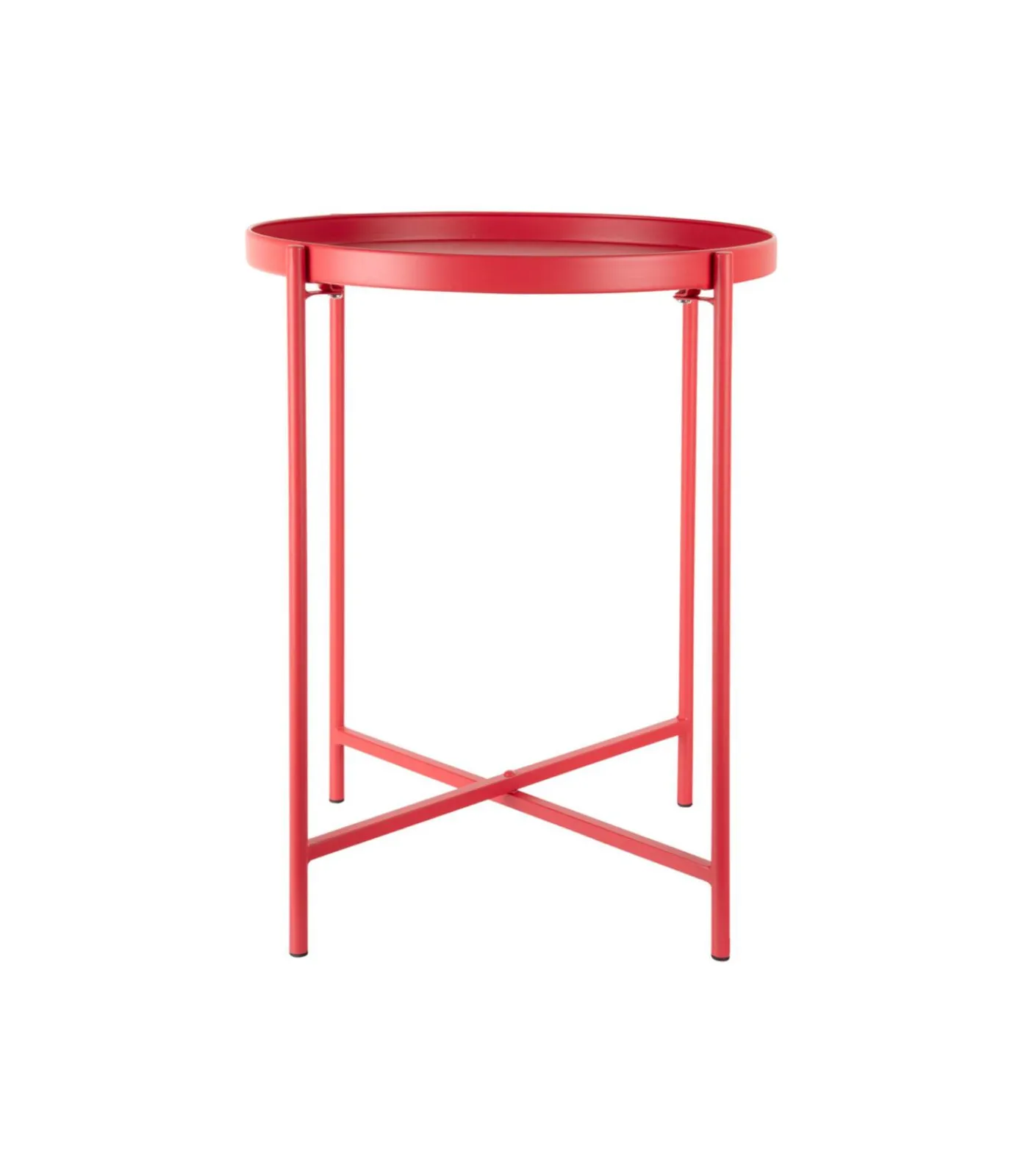 Leitmotiv Bijzettafel Meseta - Rood - 40x40x49cm