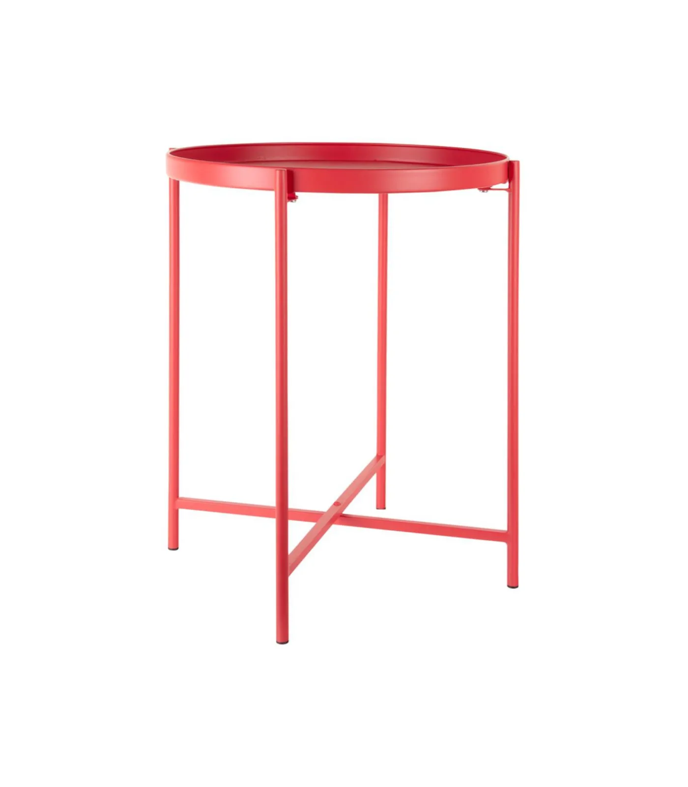 Leitmotiv Bijzettafel Meseta - Rood - 40x40x49cm