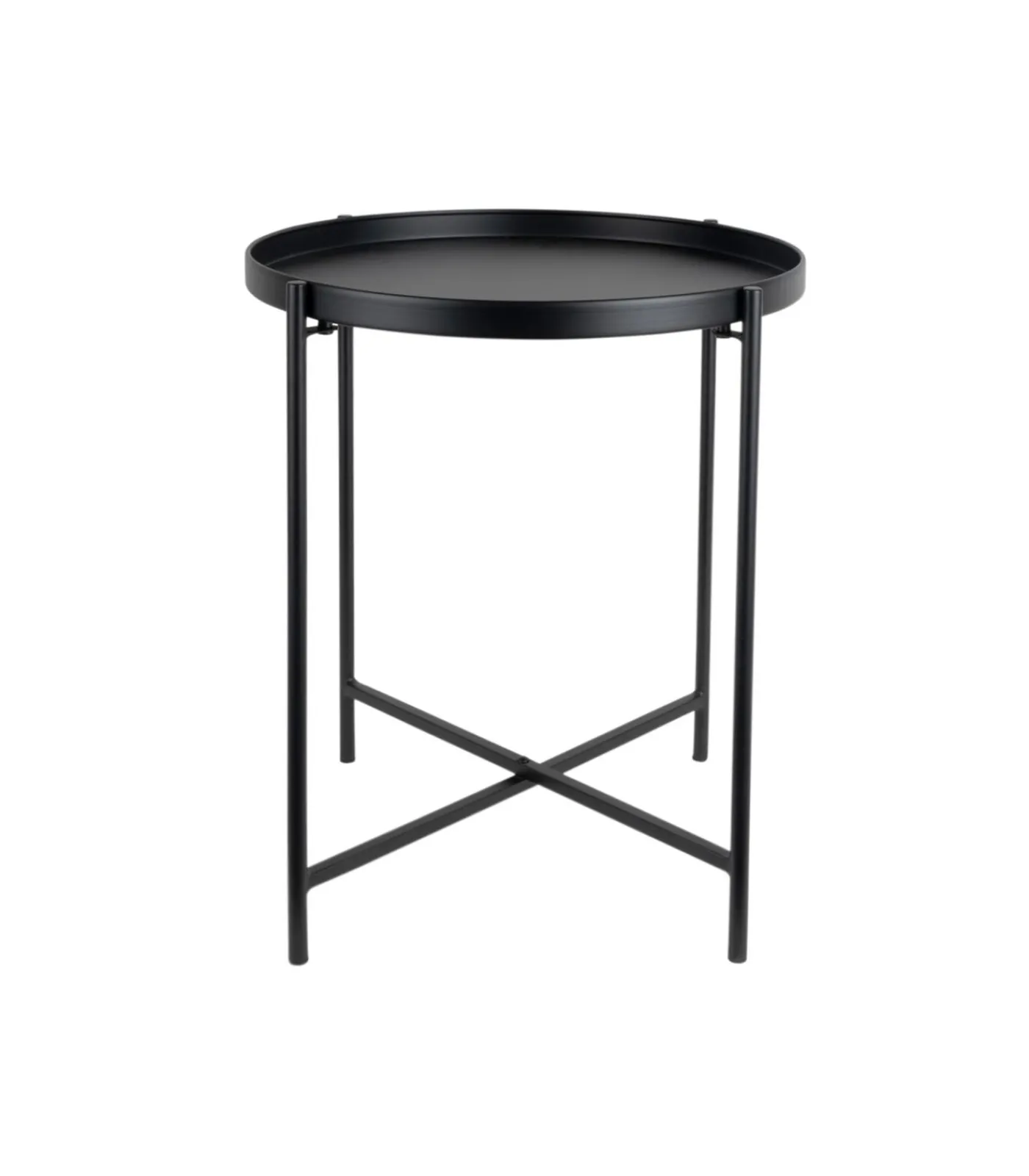 Leitmotiv Bijzettafel Meseta - Zwart - 40x40x49cm