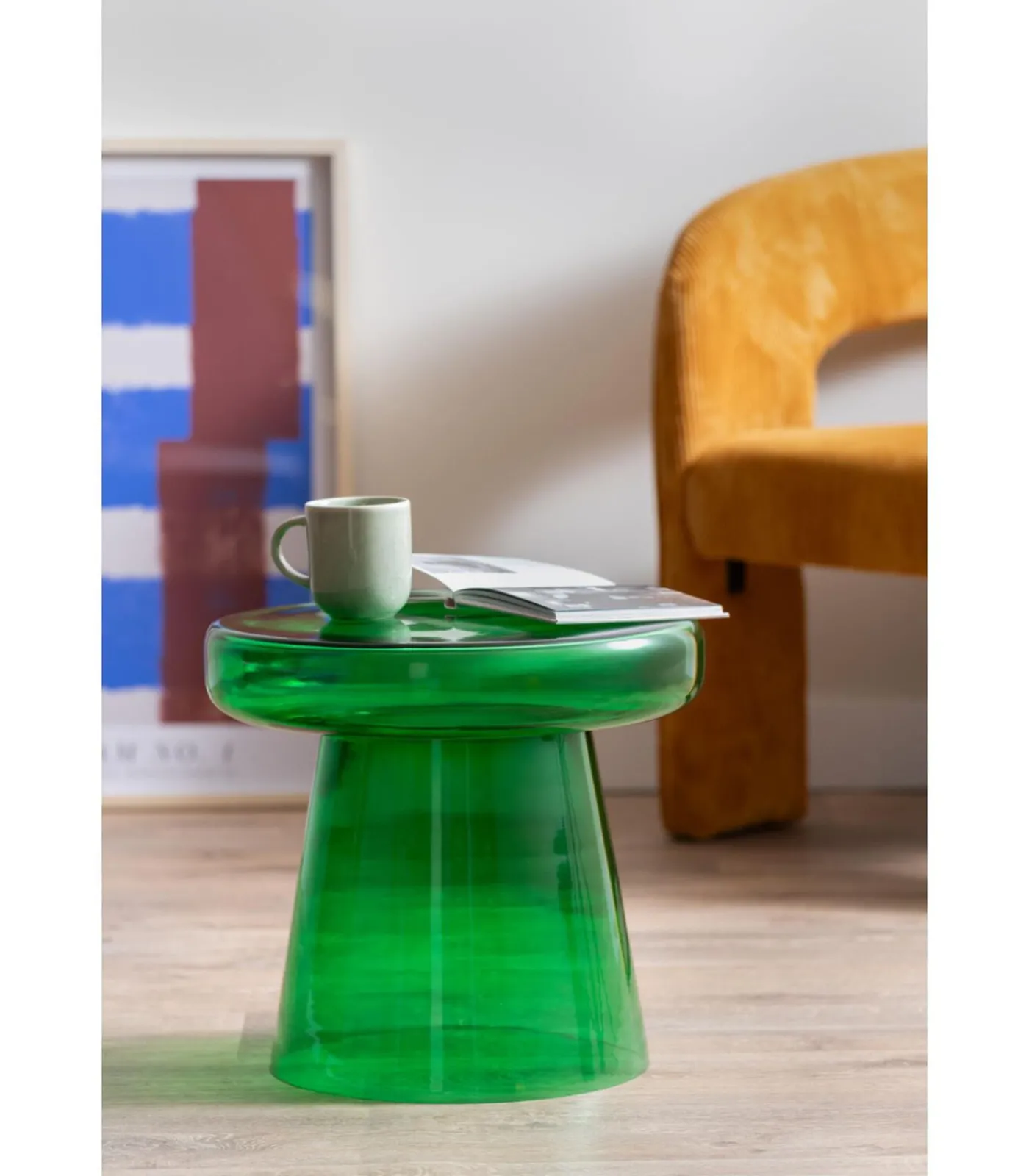 New Bijzettafel Simpleza - Groen - 41x41x38cm Tafels