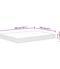 Clearance Binnenveringmatras middelhard 160x200 cm Matrasbeschermer