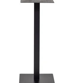 Clearance Bistro Vierkante Bartafel Poot Metaal Zwart 105X50x50 Cm Tafels