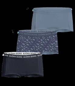 Outlet Björn Borg 3-Pack meisjes boxershorts - Core Minishorts Kinderen Ondergoed & Nachtmode