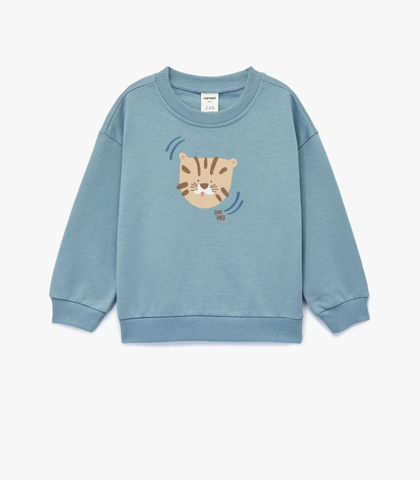 Hot Blauw Baby Sweatshirt Lange Mouwen Met Kapprent Kinderen Truien & Vesten