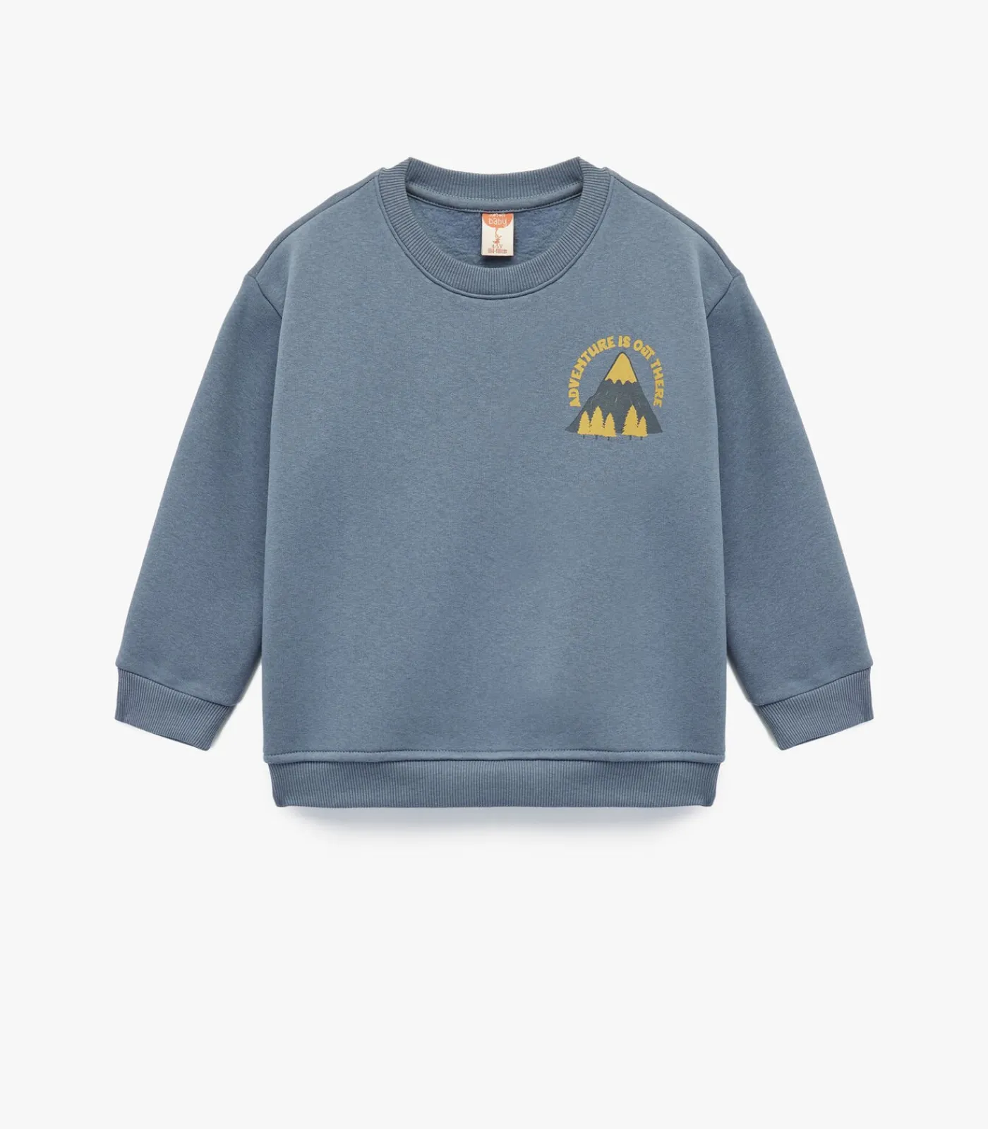 New Blauw Baby Trui Ronde Hals Lange Mouwen Bedrukt Kinderen Truien & Vesten