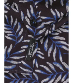 Kinderen J&JOY Blauw jongensshirt met bladprint