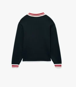 Hot Blauw Oversized Sweatshirt Lange Mouwen Met Borduursel DAMES Truien & Cardigans