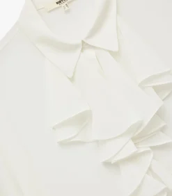 DAMES Koton Blouse Lange Mouwen Volants Kraag