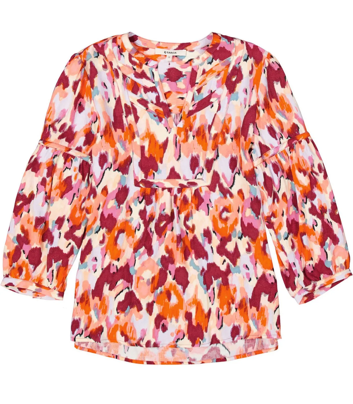 Hot Blouse met print DAMES Overhemden & Blouses