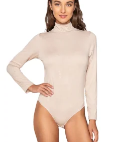 Online Body met lange mouwen en opstaande kraag MICRO TOUCH DAMES Bh's En Body's