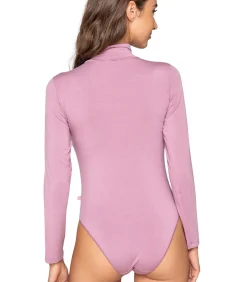 Clearance Body met lange mouwen en opstaande kraag MICRO TOUCH DAMES Bh's En Body's