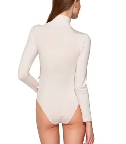 DAMES LUNA Body met lange mouwen en opstaande kraag MICRO TOUCH