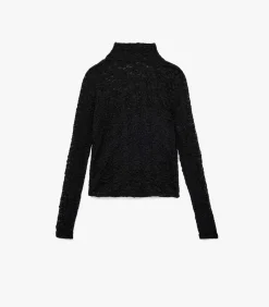 Outlet Bordeaux Blouse Lange Mouwen Dikke Kraag Kant DAMES Overhemden & Blouses