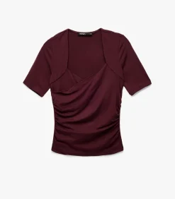 Discount Blouse Slanke Pasvorm Korte Mouwen DAMES Overhemden & Blouses